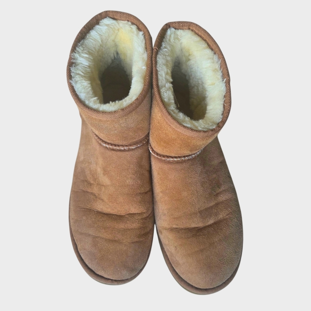UGG Classic Mini II Chestnut Tan Boots Womens 11 - Picture 2 of 10